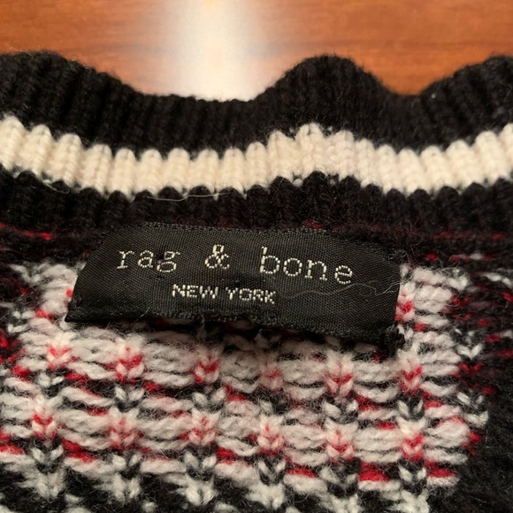 RAG & BONE Gabby plaid check v-neck - Picture 7 of 13